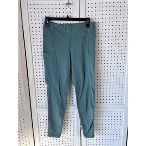 Ascend Women's M Green Athletic Pocket Outdoor Workout Leggings Pants